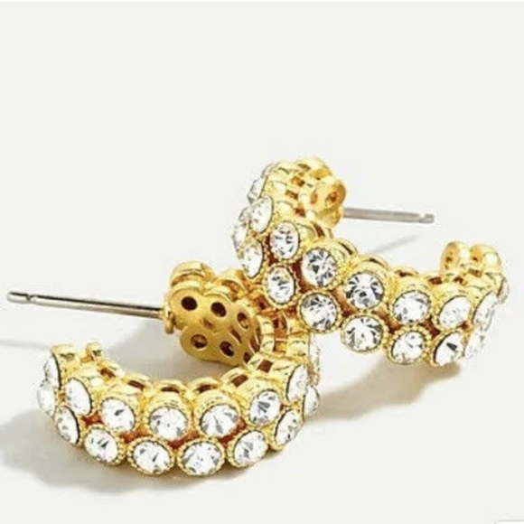 J. Crew Jewelry - 🌟final | NWT | J.Crew | Crystal Hoop Earrings | OS